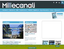 Tablet Screenshot of millecanali.it
